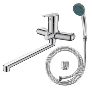 Смеситель VODA Breeze для ванны, излив 320мм,с аксессуарами