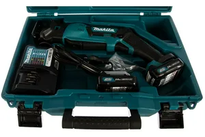 Пила сабельная аккумуляторная MAKITA JR103DWAE 10.8В,2х2АчLi-ion,0-3300об\м,ход-13мм,рез-50мм,1.3кг,чем, подс