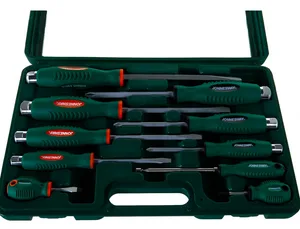 Набор отверток Jonnesway стержневых ударных, силовых под ключ, 10 пр