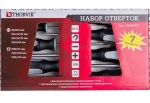 Набор отверток Thorvik стержневых, 7 пр