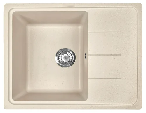 Мойка I-TECH квадратная с сушилкой 615x500x200 кварц, песчаный берег