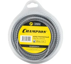 Леска триммерная CHAMPION Platin Saw 3.5мм х 17м (зубчатый)