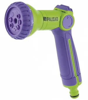 Пистолет-распылитель PALISAD пластик, 8 режимов, двухкомпонентная рукоятка