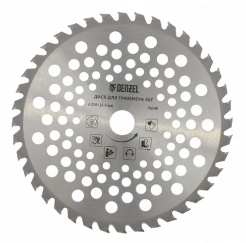 Диск к триммеру DENZEL 230 Х 25,4,1,3 мм, 40 зубьев