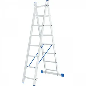 Лестница двухсекционная алюминиевая СИБРТЕХ, 2х8 ступеней