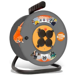 Удлинитель Универсал S-303, 3гн., 2м, ПВС, 3х1 с зазем. (еврослот)