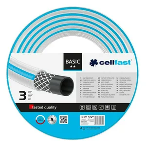 Шланг Cellfast BASIC  поливочный, армир, трёхслойный, 1/2" 30 м