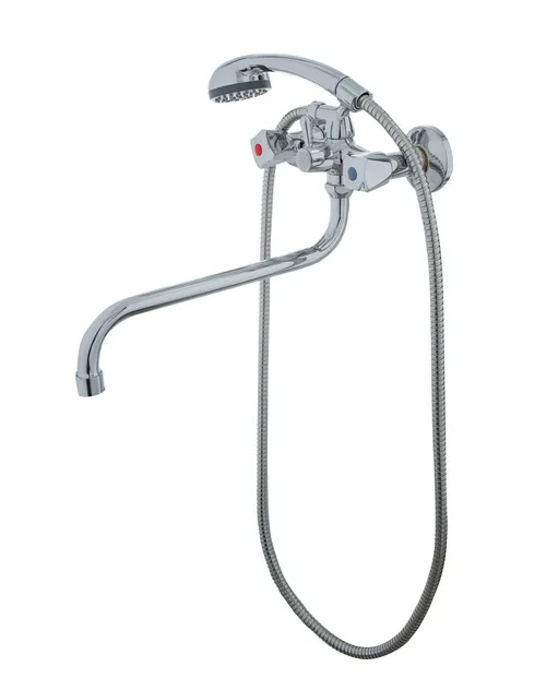 Смеситель для ванны ЭКОНОМ 208, двухвентильный, излив 30 см