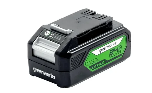 Аккумулятор Greenworks, G24B4II, 24В, 4.0 Ач, Li-ion, слайдер