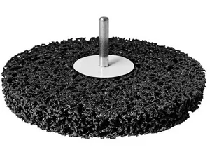 Круг зачистной Vertex синтетический, фибровый для дрели, 100мм.