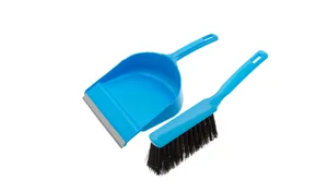 Набор Palisad совок с кромкой 330x225 мм и щетка-сметка 285 мм, голубой