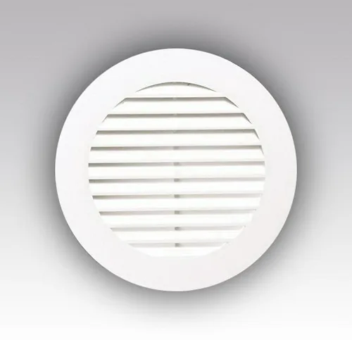 Решетка наружная ASA круглая D130 с фланцем D100 ЭРА