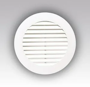 Решетка наружная ASA круглая D130 с фланцем D100 ЭРА