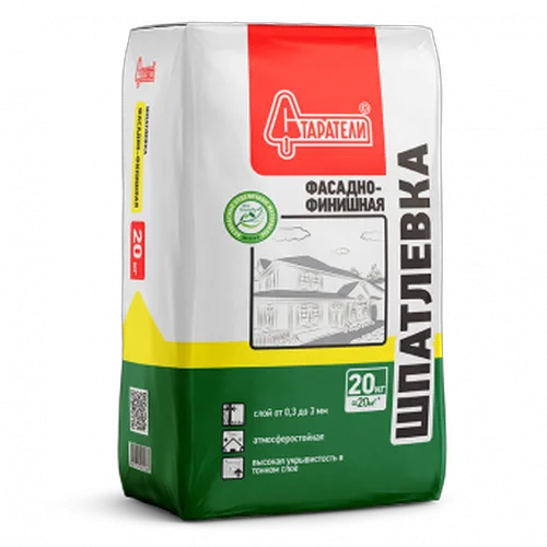 Шпатлевка Старатели цементная Фасадно-Финишная 20 кг 