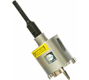 Коронка алмазная Hilberg Laser 72 мм,4Т, сухого сверления, безударная (армированный бетон, железобетон)
