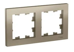 Рамка AtlasDesign 2-постовая, ШАМПАНЬ, SE 