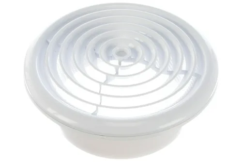 Диффузор приточно-вытяжной со стопорным кольцом и фланцем D125