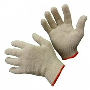 Перчатки рабочие х/б без ПВХ, эконом, белые