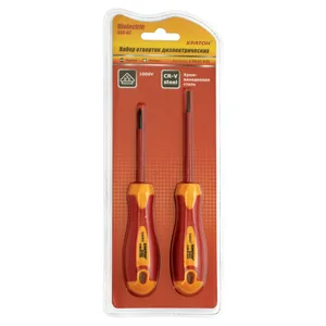 Набор отверток диэлектрических Кратон Dielectric SSD-02, 2 пр., блистер