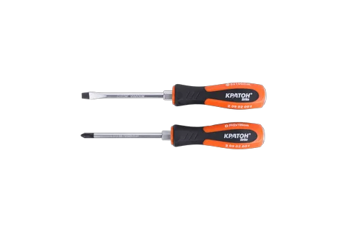 Набор отверток ударных Кратон Strike SST-01, 2 пр., блистер