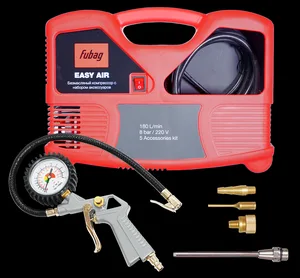 Компрессор безмасляный FUBAG Easy Air + набор из 5 предметов, 180л/мин, 8бар, 1,1кВт 