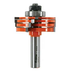 Фреза кромочная фальцевая наборная с подшипником Кратон PROFESSIONAL Ø50,8х3,0/4,0 - 5,0/6,0 мм, хв.