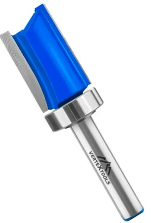 Фреза VERTEX для выборки заподлицо, с верхн. подшипником цанга-8мм, D-19мм , H-30мм, L-71мм