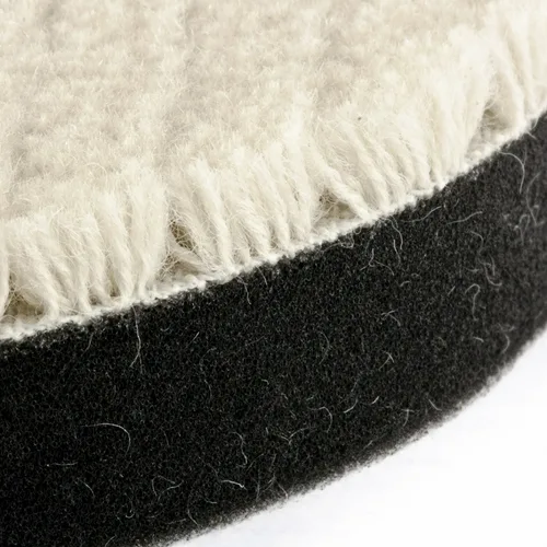 Насадка полировальная  MATRIX с липучкой, 180мм короткая плетеная шерстяная нить