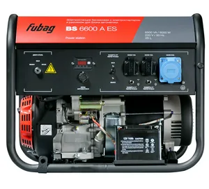 Генератор бензиновый FUBAG BS 6600 A ES, 6,0кВт, 220В