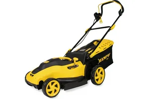 Газонокосилка электрическая CHAMPION EM4217 (1,8 кВт пласт+ткань травосб. 50л  шир.420мм выс.20-70мм, 12,5кг) 