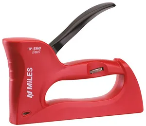 Степлер Miles, пластик, регулир, 3в1, тип 53, 6-14мм, гвозди 12-14мм, штифты 14мм