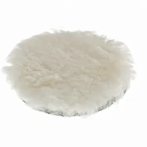 Насадка полировальная  MATRIX с липучкой, 125мм натуральная шерсть