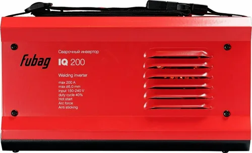 Инвертор сварочный FUBAG IQ 200, 220В, 200А, 5мм