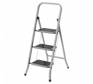 Стремянка стальная СИБРТЕХ широкие ступени с полимерным покрытием, 3 ступени