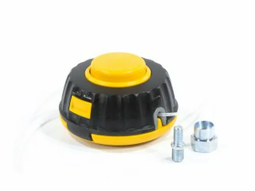 Головка косильная DENZEL полуавтоматическая гайка М10 х 1,25, гайка М8, винт М8-М10, левая резьба