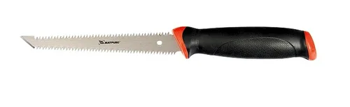 Ножовка MATRIX, по гипсокартону, две рабочие кромки полотна, двухкомп ручка, 180мм