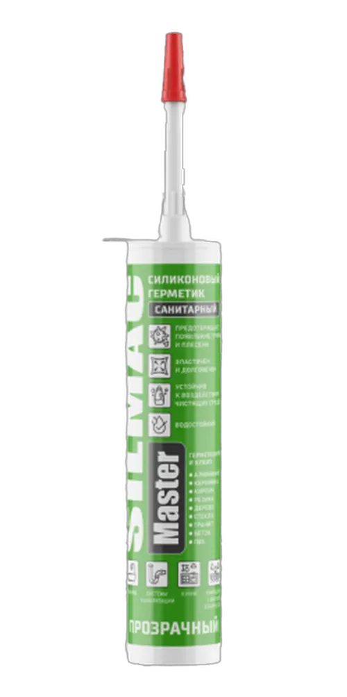 Герметик сил SILMAC Master санитарный, прозрачный, 280мл
