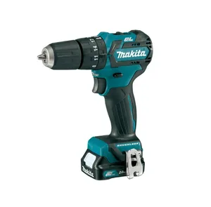 Дрель-шуруповерт аккум MAKITA MAKITA DF332DWAE бесщ, 12 В, 2х2 Ач Li-ion, БЗП 10мм, 0-450/1500 об/мин, 35/21 Нм, подсветка, CXT серия, кейс