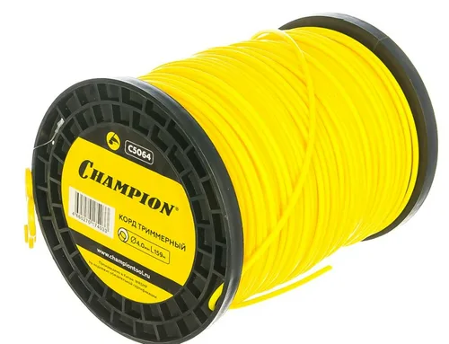 Леска триммерная CHAMPION  Round 4,0 х 159м, 1м, круг (бухта 159 м.)