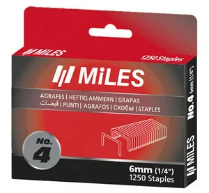 Скоба Miles, тип 140, 12мм, 1250шт