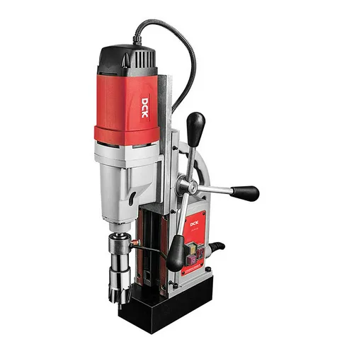 Станок сверлильный магнитный DCK KJC23, 1500Вт, 15000Н, Weldon 19, 390 об/мин, ход 220мм, 23/50мм.