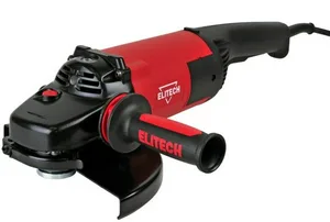 Машина шлифовальная угловая ELITECH 2623Э ф230мм,2600Вт,6600об\мин,5.8кг,б\съем.кожух,плавный пуск