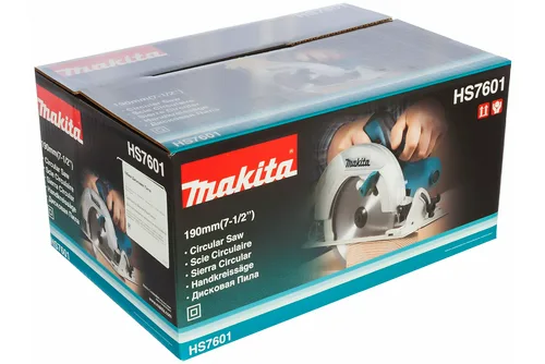Пила дисковая MAKITA HS 7601 1200Вт,5200об\м,диск-ф190х30мм,рез-66мм,4.0кг,кор
