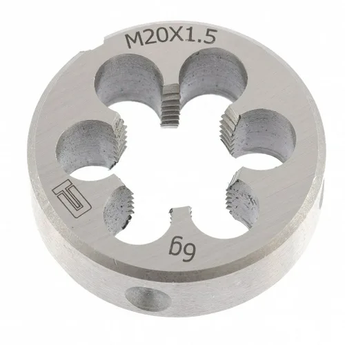 Плашка СИБРТЕХ, 20 х 1,5мм, метрическая, инструментальная сталь