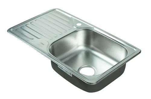 Мойка I-TECH квадратная с сушилкой слева 760х420х180х0,8 мат