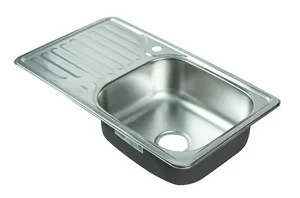 Мойка I-TECH квадратная с сушилкой слева 760х420х180х0,8 мат