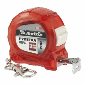 Рулетка Matrix PRO Compact, 2 м x 16 мм, компактный размер, карабин-держатель