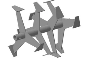 Фреза Forza лепестковая (4 группы/3 лезвия), 390/355/30 мм (комп. 2 шт.)