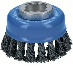 Щетка для УШМ чашечная BOSCH X-LOCK, 0,5, 75мм