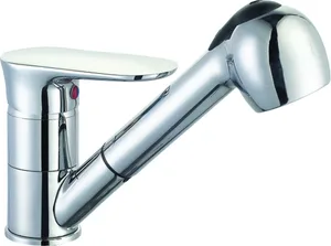 Смеситель для кухни I-TECH, PLUTO 40, однорычажный, с выдвижной лейкой, гайка